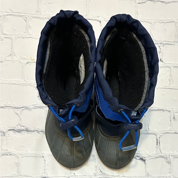 Columbia Waterproof Kids Snow Boots - Little Boys Size 11 Blue & Gray (EUC) - Picture 8 of 14